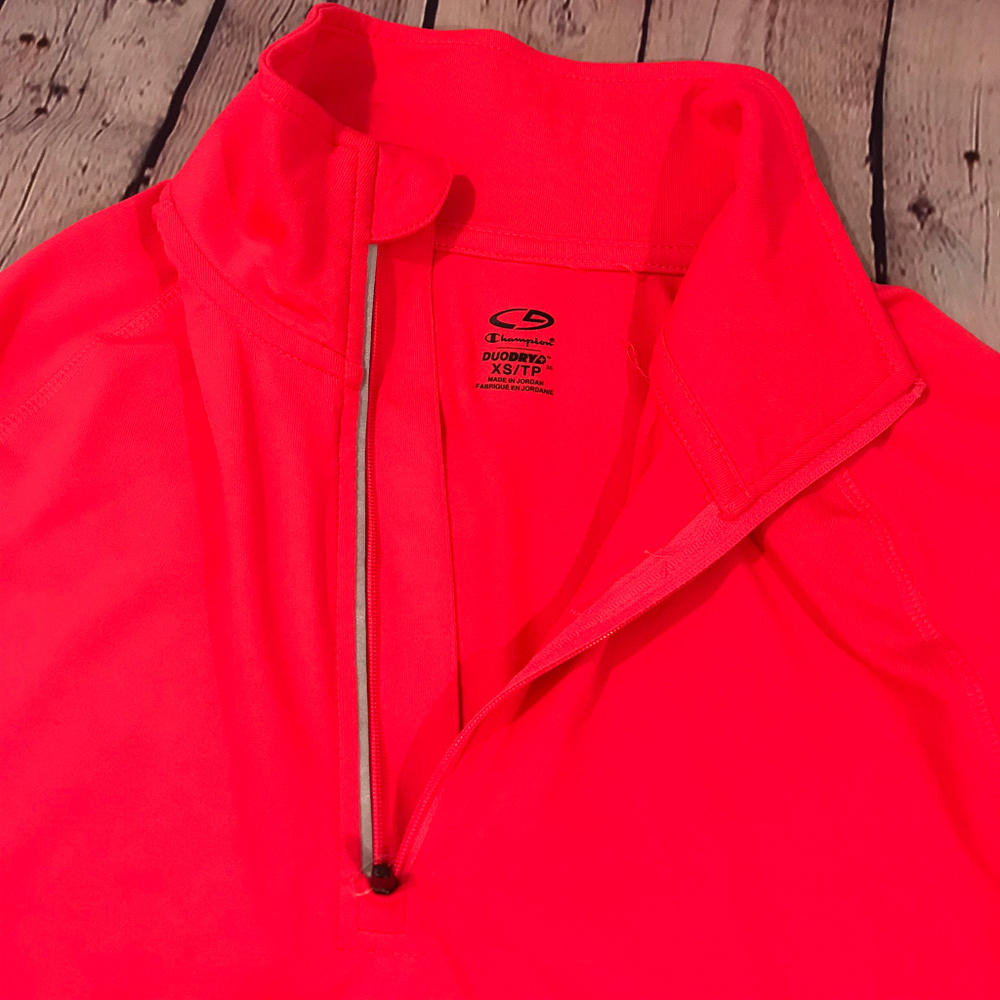 NWT Champion Neon Pink Long Running Shirt Size XS - Picture 2 of 7